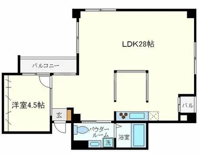 GARRET南堀江【5階】の間取り