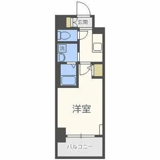 スプランディッド大阪WEST【4階】の間取り