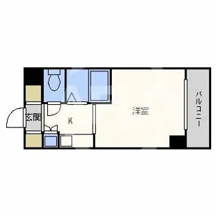 ドミール堺筋本町【10階】の間取り