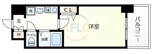 エスリード新梅田【5階】の間取り