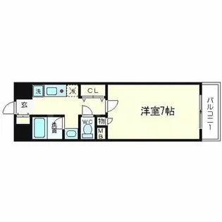 ラナップスクエア東梅田【10階】の間取り