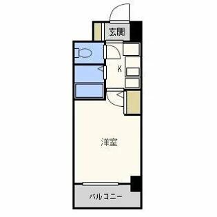 エスリード梅田東【6階】の間取り