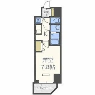 プレサンス梅田東ベータ【4階】の間取り