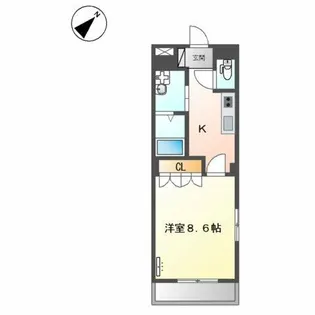 イーストパレス夢見月【1階】の間取り