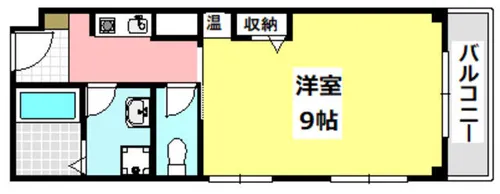 大弘元町ハイツ【201号室】の間取り