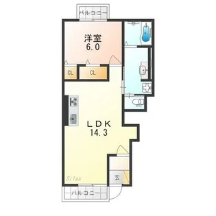 ヴェッセル【2階】の間取り