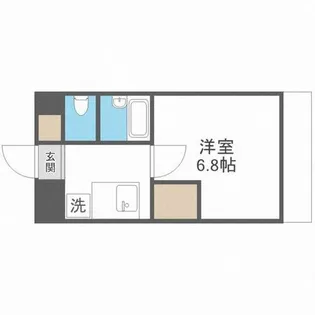 ラナップスクエア北梅田シティ【7階】の間取り