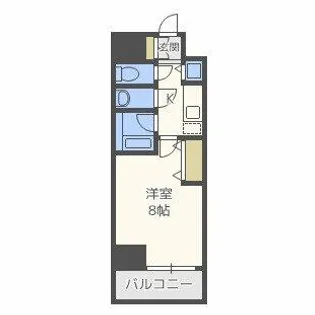 ONE ROOF FLAT TENJINBASHI【6階】の間取り