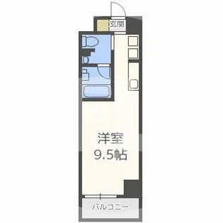 カーサリック同心【10階】の間取り