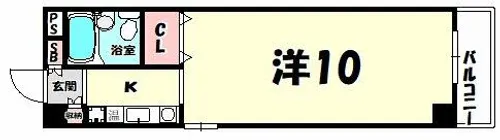 ヒルズコート海岸通【8階】の間取り