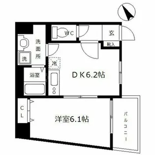 ES-Grande Minamimorimachi【1階】の間取り