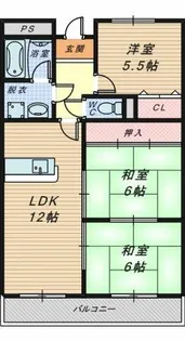 エンデバー高石【4階】の間取り