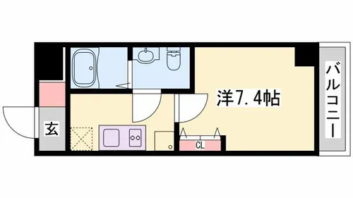 Capital.i姫路【4階】の間取り
