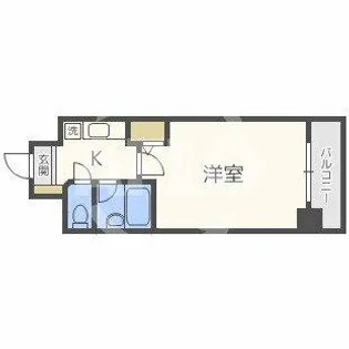 エスリード梅田新道第2【9階】の間取り