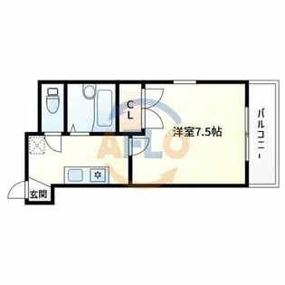 メゾン尾上【7階】の間取り