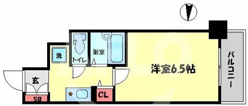 ラナップスクエア南森町【8階】の間取り