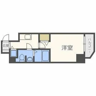 プレサンス梅田東ベータ【14階】の間取り