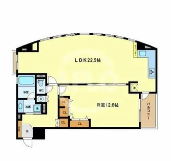 グレンパーク梅田北【12階】の間取り