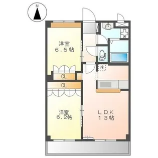 パドマレジデンス【2階】の間取り