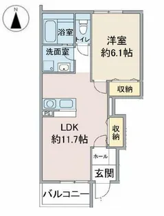 フォレスト【1階】の間取り