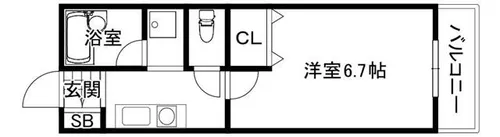 エスポワール書写【2階】の間取り