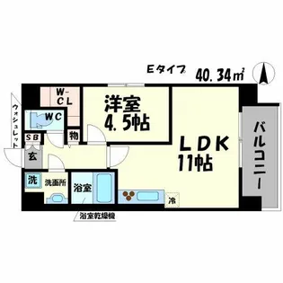 TY天六【5階】の間取り