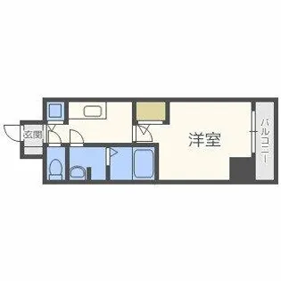 プレサンス梅田東ベータ【13階】の間取り