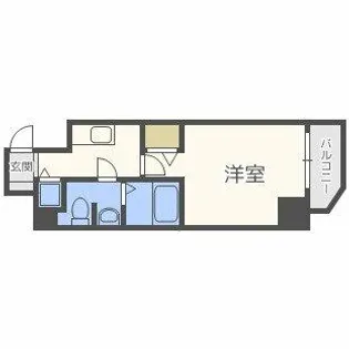 プレサンス梅田東ベータ【5階】の間取り