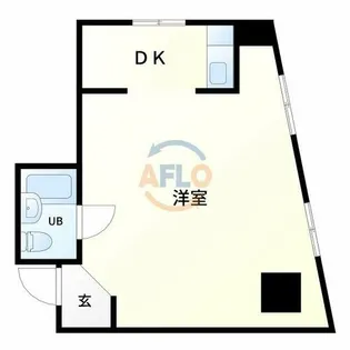 サンプラザ寺田町駅前ビル【806号室】の間取り