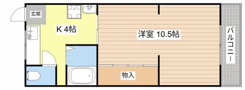 伊勢屋ハイツ【103号室】の間取り