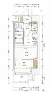 プロシード大阪NB3【11階】の間取り