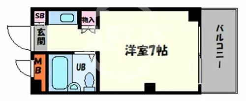 メゾン真法院【4階】の間取り