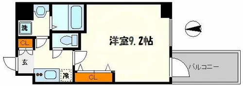 メインステージ心斎橋EAST【4階】の間取り