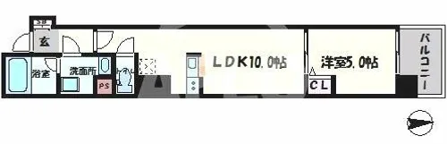 グランツ【8階】の間取り