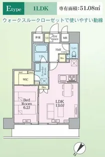 インシグニア渡辺通【3階】の間取り