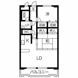 フランクール壱番館【2階】の間取り