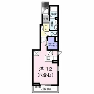 スプリング・外園B【1階】の間取り