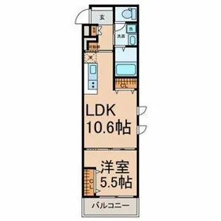COZY豊岡通【1階】の間取り