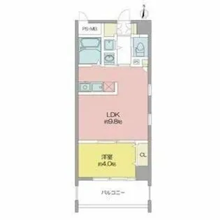 ホワイト・ウィステリア【3階】の間取り