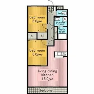 シャルム名東【2階】の間取り