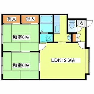 パスウェイD1【101号室】の間取り