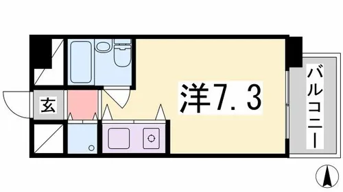 クリーンピア南大路時計台【910号室】の間取り