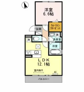 クレア浦里 A棟【1階】の間取り