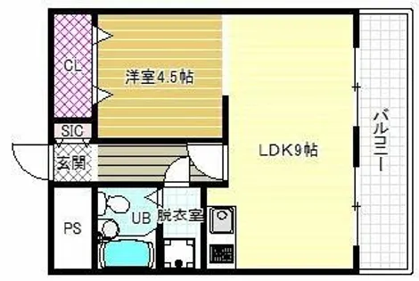 リバティヒルズ【4階】の間取り