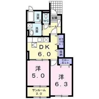 アルモニ-【1階】の間取り