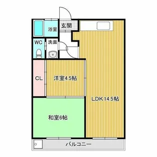 竹味マンション【502号室】の間取り