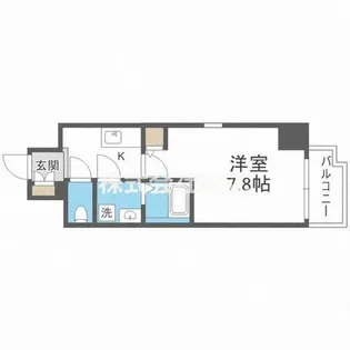 グランカーサ天王寺EAST【11階】の間取り