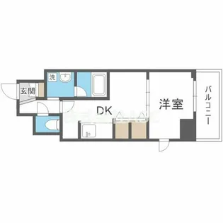 BRAVI南堀江【710号室】の間取り