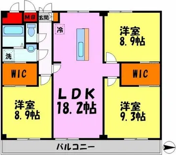 夙川ニューコーポ【7階】の間取り