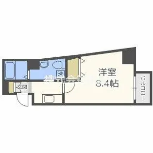 メインステージ西天満T’S SQUARE【11階】の間取り